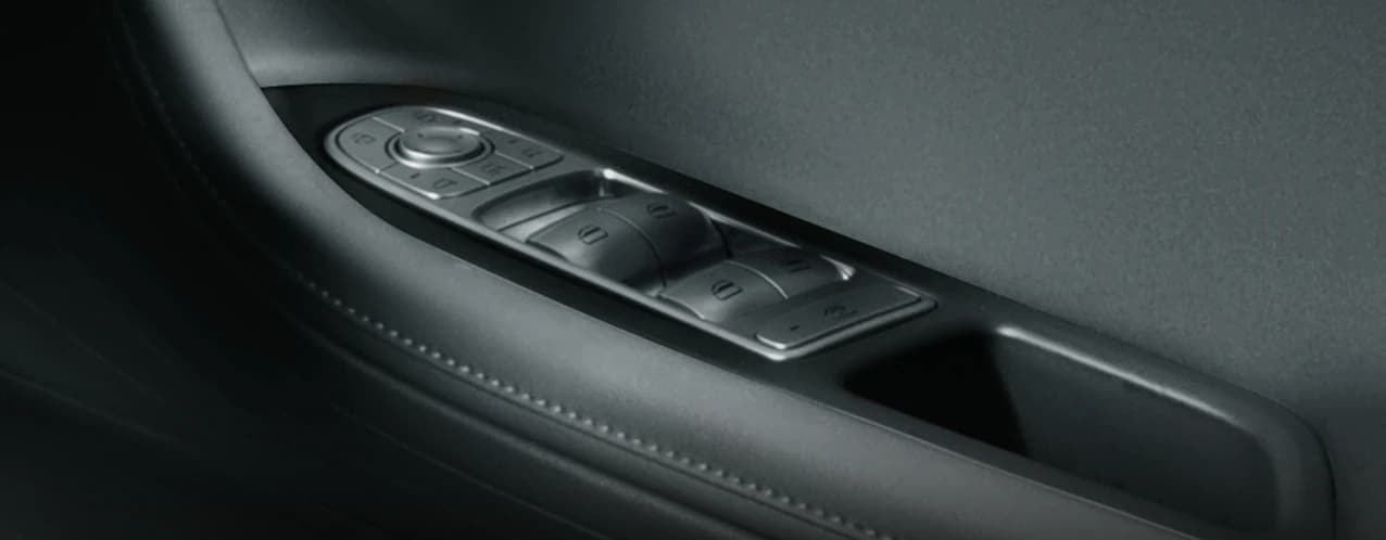 Power windows and heated mirror controls
